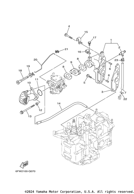 Yamaha Pipe 3 | 68T-12483-00-00