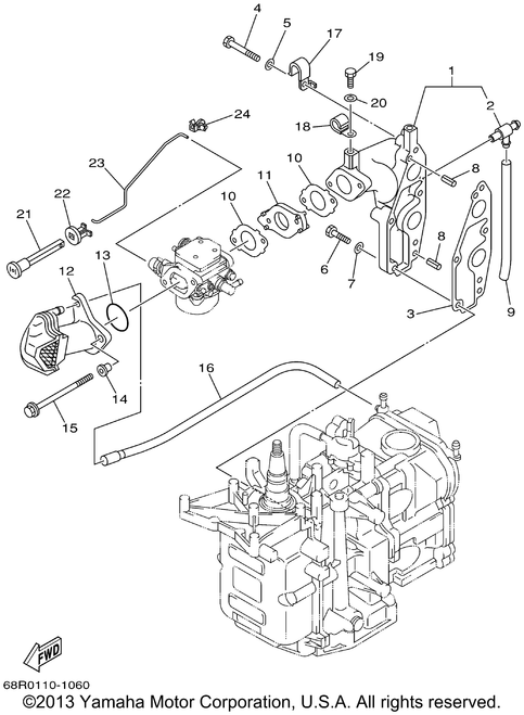 Yamaha Insulator | 68T-14271-00-00