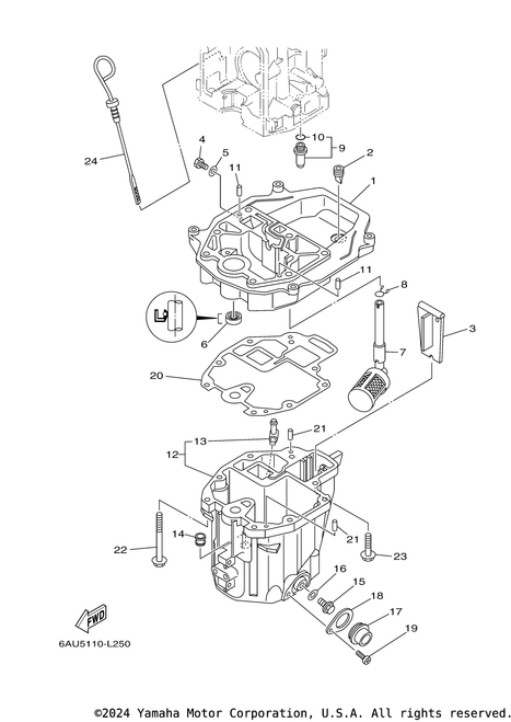 Yamaha Damper, Engine Mount 1 | 68T-15316-00-00