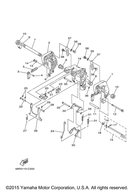 Yamaha Receiver Assembly | 68T-43350-00-00