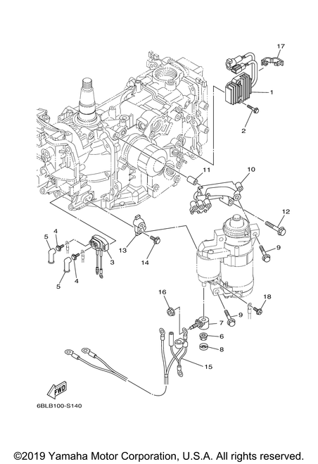 Yamaha Starter Relay Assembly | 68T-81940-00-00