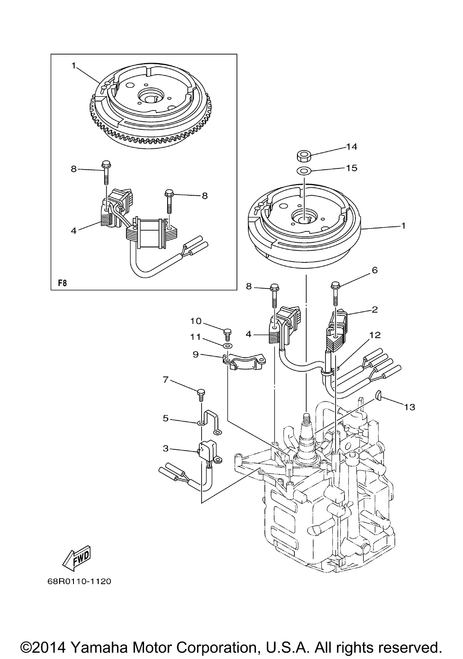 Yamaha Coil, Lighting | 68T-85533-00-00