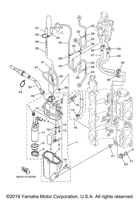 Yamaha Collar | 68V-13716-00-00