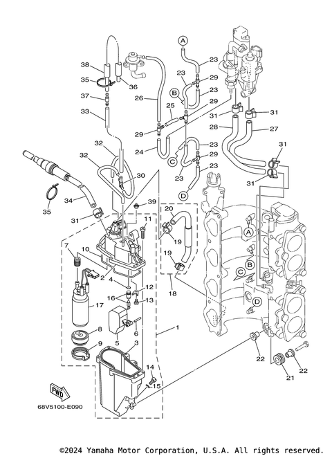 Yamaha Screw | 68V-14592-00-00