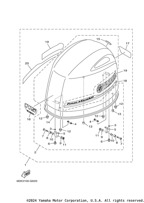 Yamaha Graphic, Rear | 68V-42678-41-00
