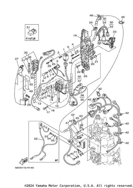 Yamaha Relay Assembly | 68V-8195B-01-00