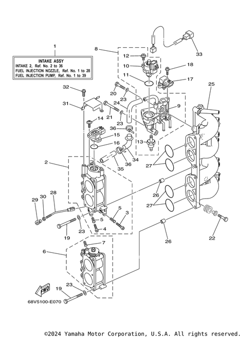 Yamaha Sensor, Pressure | 68V-82380-00-00