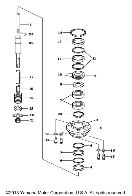 Yamaha Driveshaft Assembly W-Brng Carr | 68V-JD001-65-61