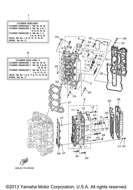 Yamaha Gasket, Cylinder Head 1 | 69J-11181-03-00