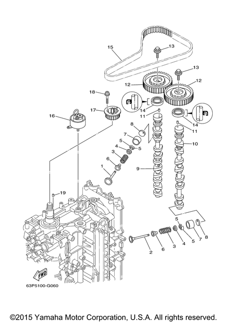 Yamaha Valve, Exhaust | 69J-12121-00-00