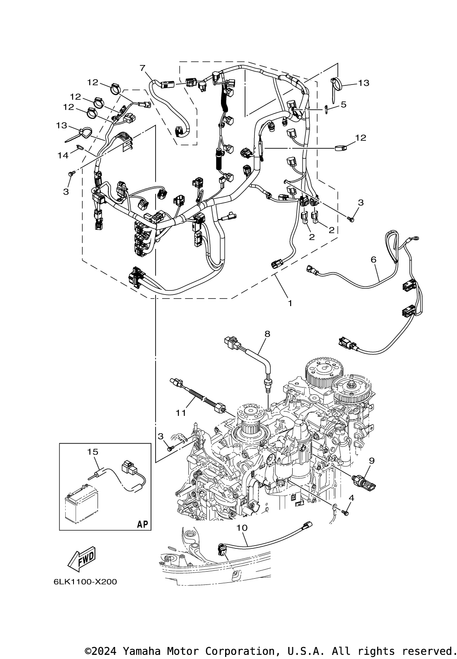 Yamaha Wire, Lead | 69J-81949-03-00