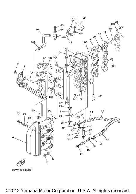 Yamaha Diaphragm Assembly 2 | 69W-14369-00-00