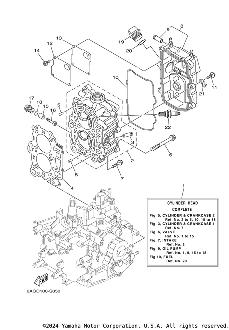 Yamaha Guide, Valve 1 | 6AH-11133-10-00