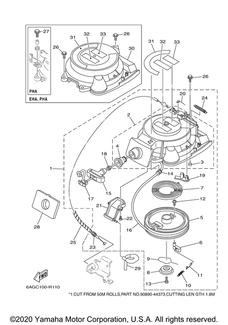 Yamaha Label, Instruction | 6AH-14427-50-00