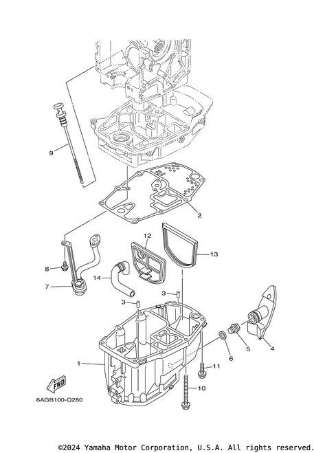 Yamaha Gasket, Oil Pan | 6AH-15312-11-00