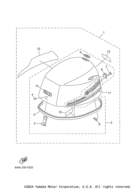 Yamaha Graphic, Front | 6AH-42677-01-00