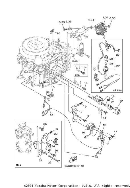 Yamaha Rectifier & Regulator Assembly | 6AH-81960-00-00