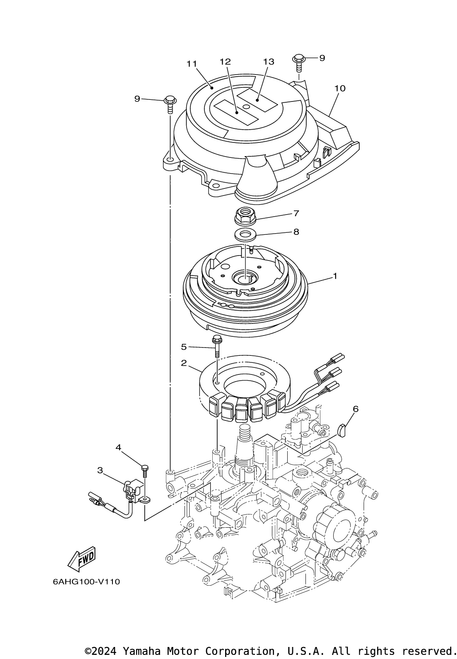 Yamaha Coil, Pulser | 6AH-85580-00-00