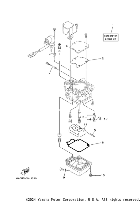 Yamaha Carburetor Repair Kit | 6AH-W0093-02-00