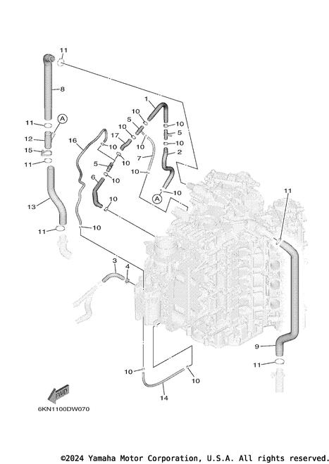 Yamaha Pipe 1 | 6GR-42541-00-00