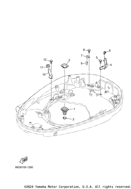 Yamaha Grommet | 6GR-42724-01-00