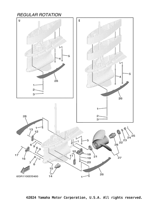 Yamaha Plate, Splash | 6GR-45158-00-8D