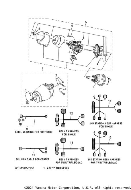 Yamaha Extension, Wire Harness | 6GR-8258A-11-00