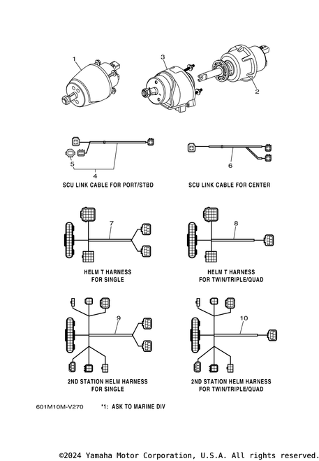 Yamaha Extension, Wire Harness | 6GR-8258A-20-00