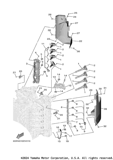 Yamaha Plate, Guide 1 | 6GR-8272F-00-00