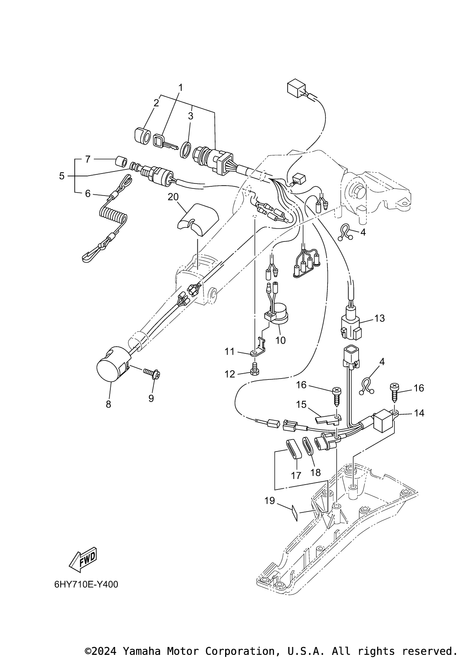 Yamaha Main Switch Assembly | 6X4-82510-42-00
