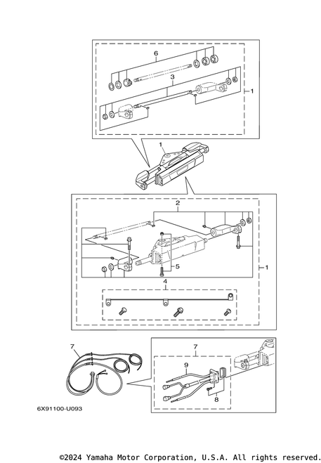 Yamaha Molded Spacer Repair Kit | 6X9-42406-00-00