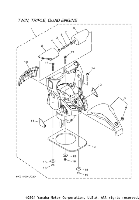 Yamaha Grip, Control Lever | 6X9-48222-00-00