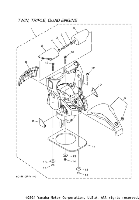 Yamaha Cover Assembly | 6X9-48400-00-00