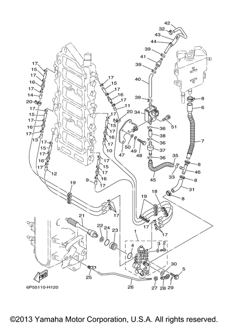 Yamaha Check Valve Assembly | 68F-1316A-00-00