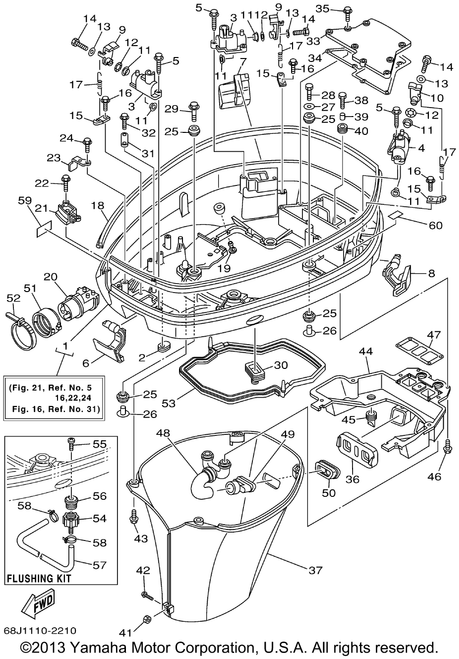 Yamaha Gasket 2 | 68F-42722-00-00