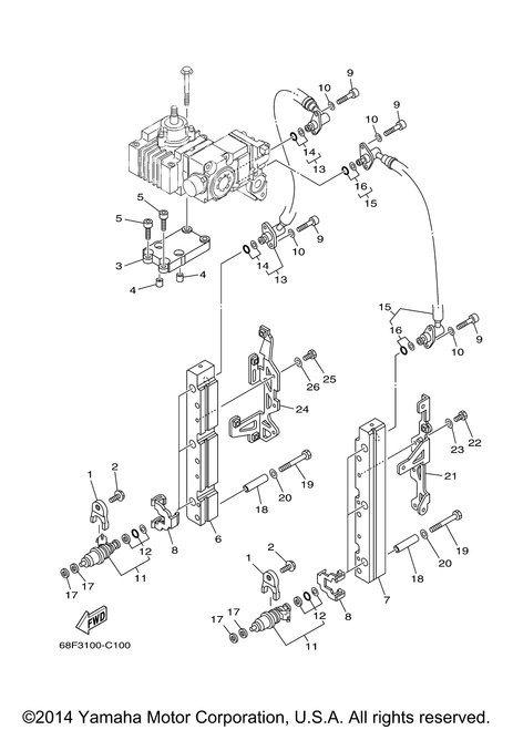 Yamaha Holder | 68F-13898-10-00