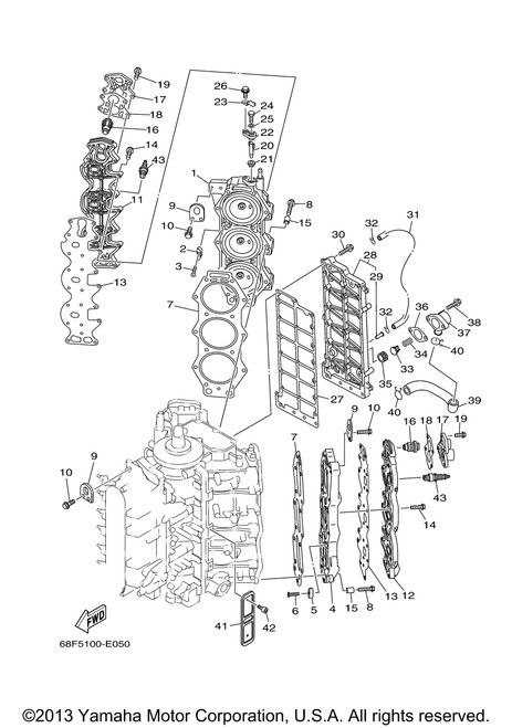 Yamaha Hose 1 | 68F-12576-00-00