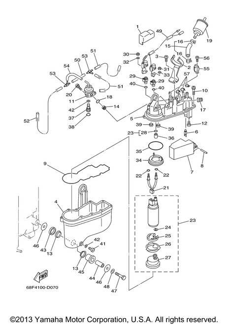 Yamaha Regulator, Pressure | 68F-13906-00-00