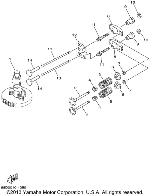Yamaha Rod, Valve Push | 67D-12154-00-00