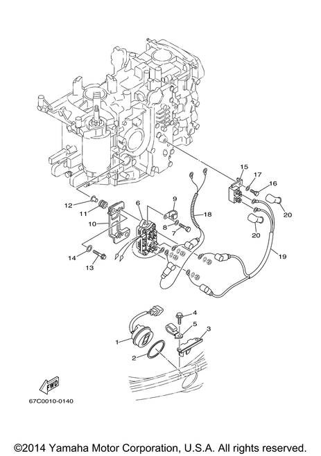 Yamaha Wire, Lead | 67C-81949-10-00