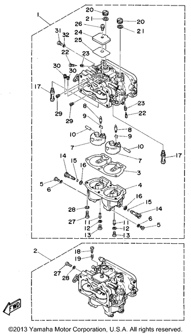 Yamaha Gasket, Float Chamber | 6E5-14384-03-00