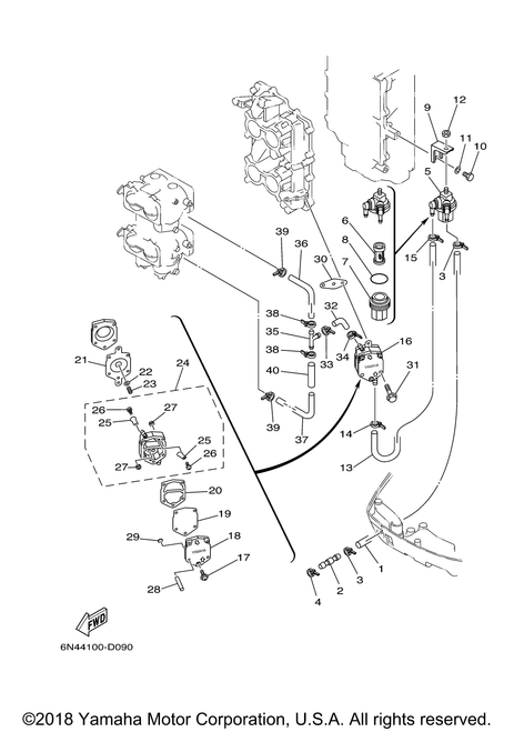 Yamaha Pipe 4 | 6E5-24314-00-00