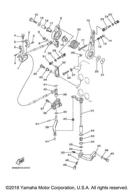 Yamaha Rod, Magneto Control | 6E5-41636-01-00