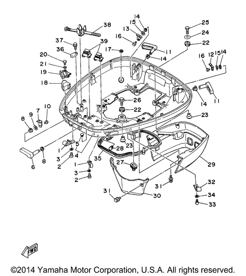Yamaha Lever, Clamp 2 | 6E5-42816-01-00