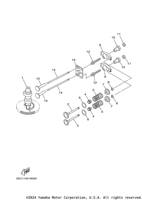 Yamaha Guide, Push Rod | 6EE-12155-00-00