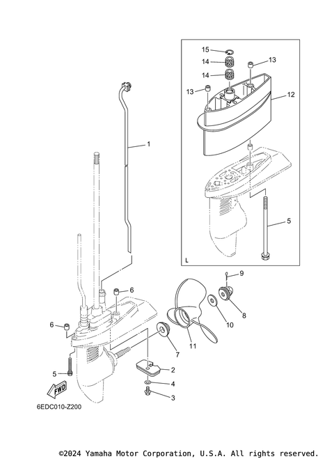 Yamaha Water Tube Assembly | 6EE-44360-00-00