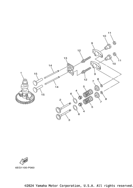 Yamaha Nut, Lock | 6EE-E2158-00-00