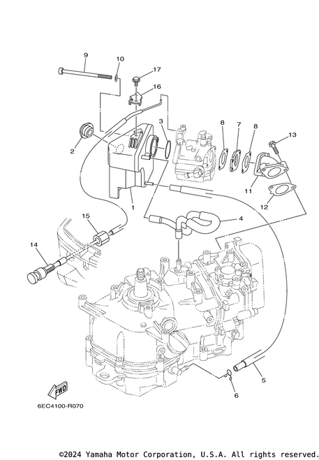 Yamaha Pipe 4 | 6EE-F4314-01-00