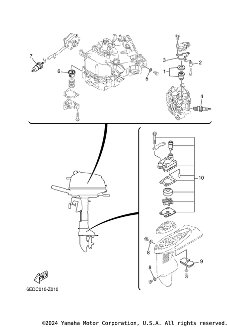 Yamaha Water Pump Repair Kit | 6EE-W0078-03-00