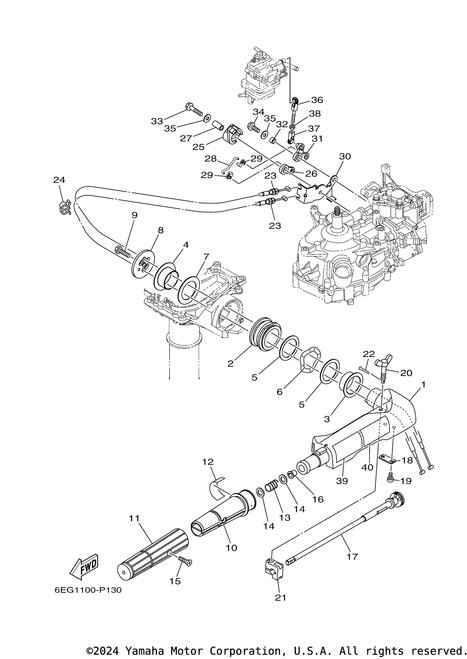 Yamaha Grip, Steering Handle | 6EG-G2119-00-00